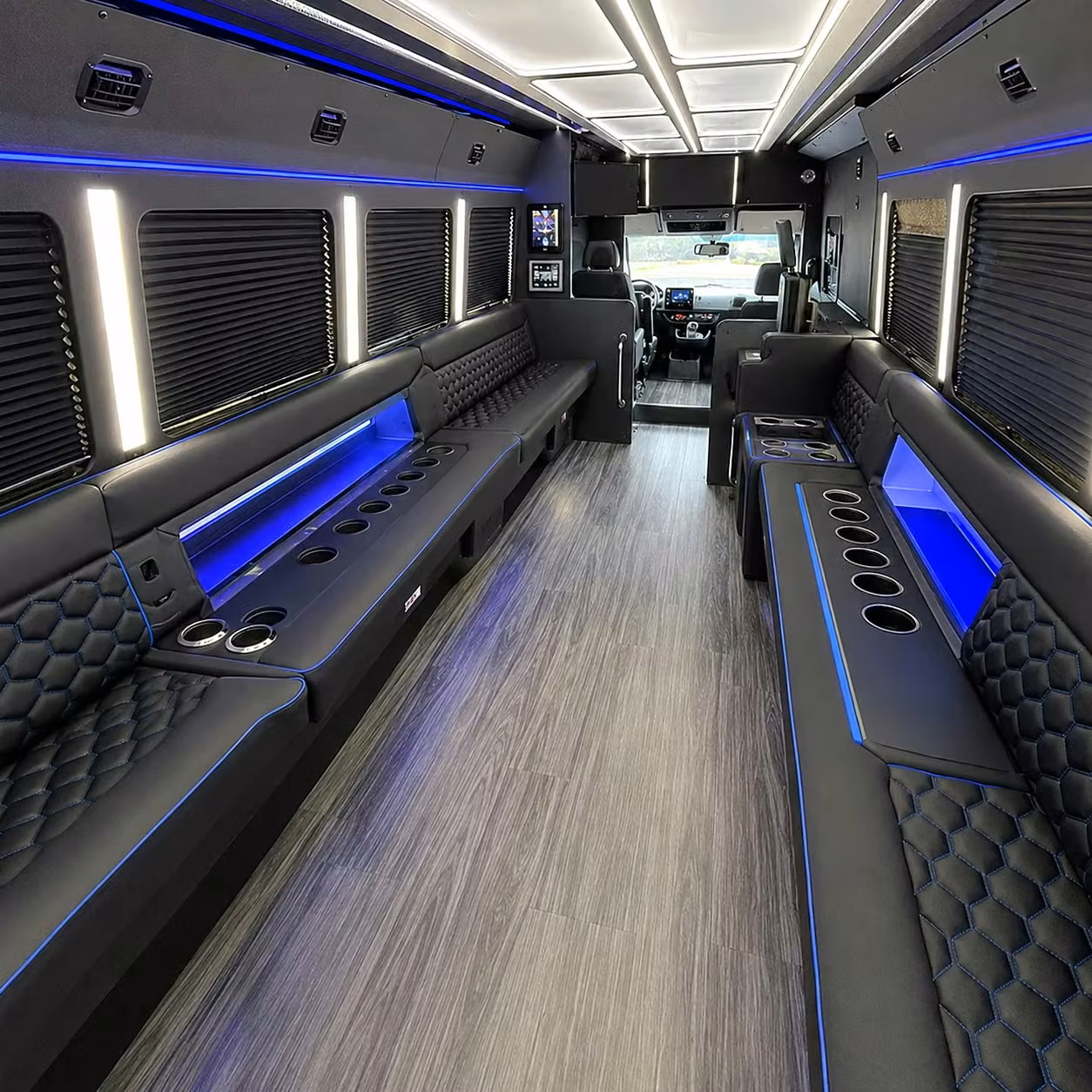 party bus rentals in thornton keep the whole group together all night long