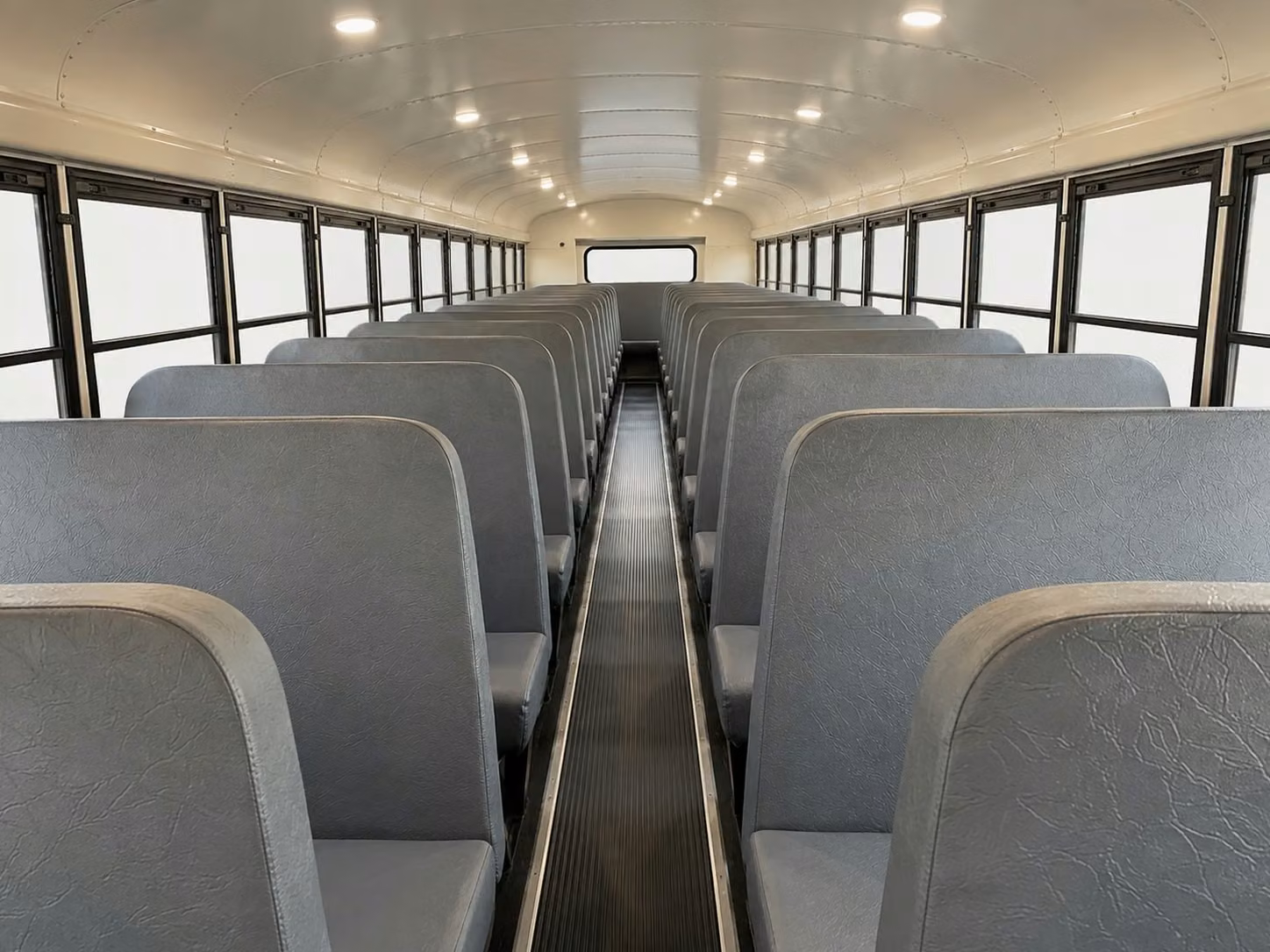 school bus inside