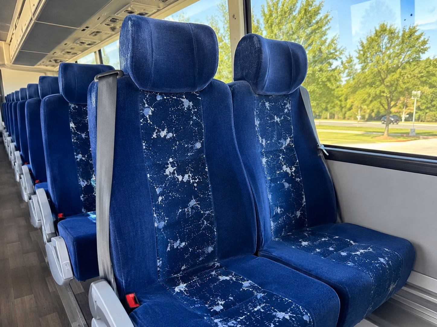 thornton charter bus rental interior